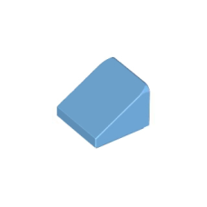 LEGO 54200 Medium Blue Slope 30 1 x 1 x 2/3,18862, 33847, 35338, 50746, 63290 (losse stenen 26-2)*P